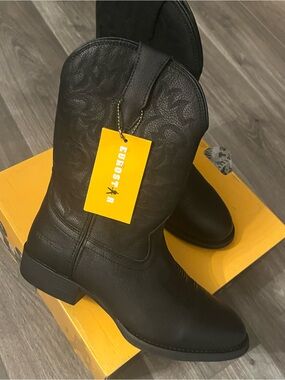 Men's Black Cowboy Western Boots